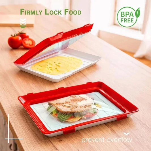 🔥Sustainable & Reusable Food Preservation Tray - Keep Your Meals Fresh Longer! 🥰